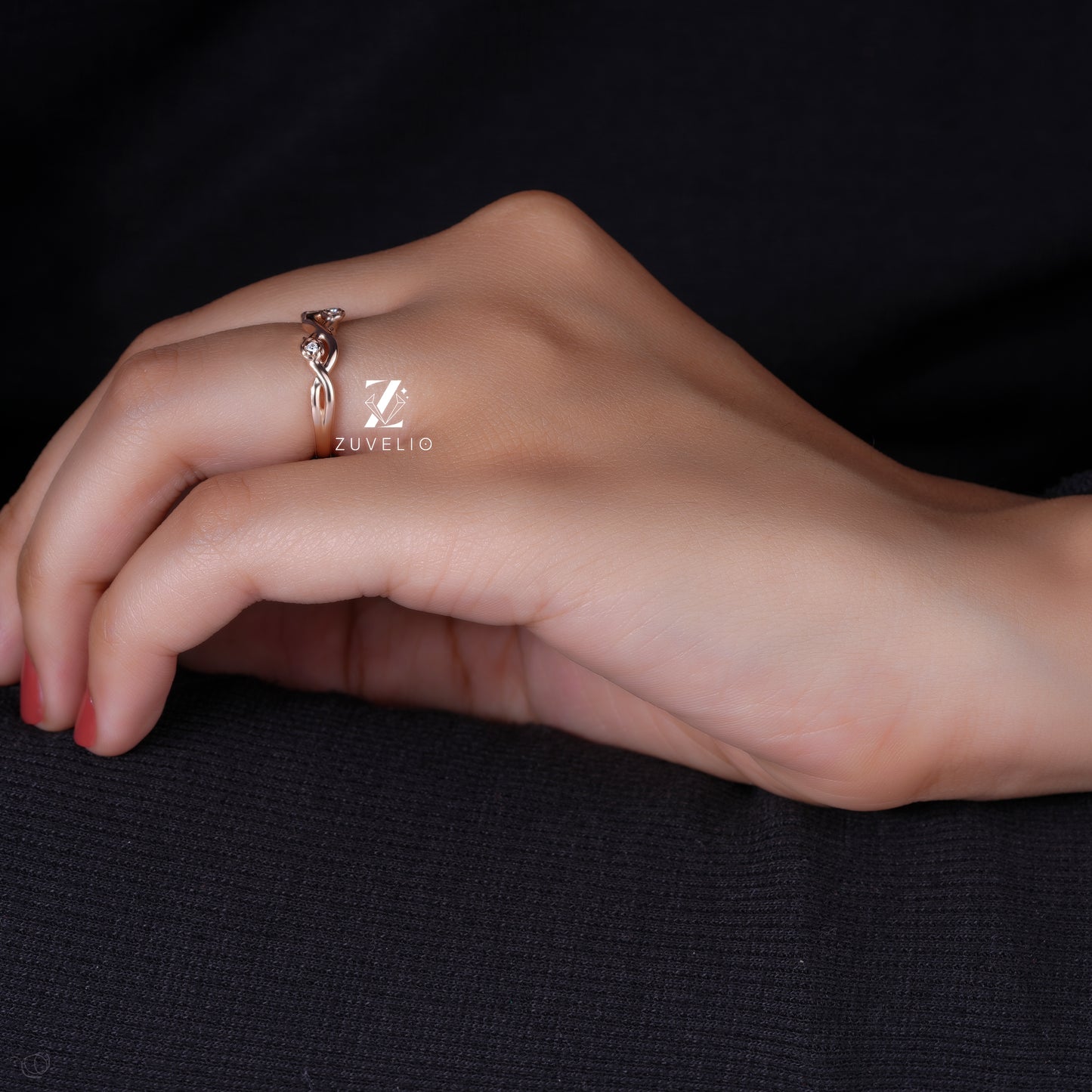 Nature Inspired Moissanite Band