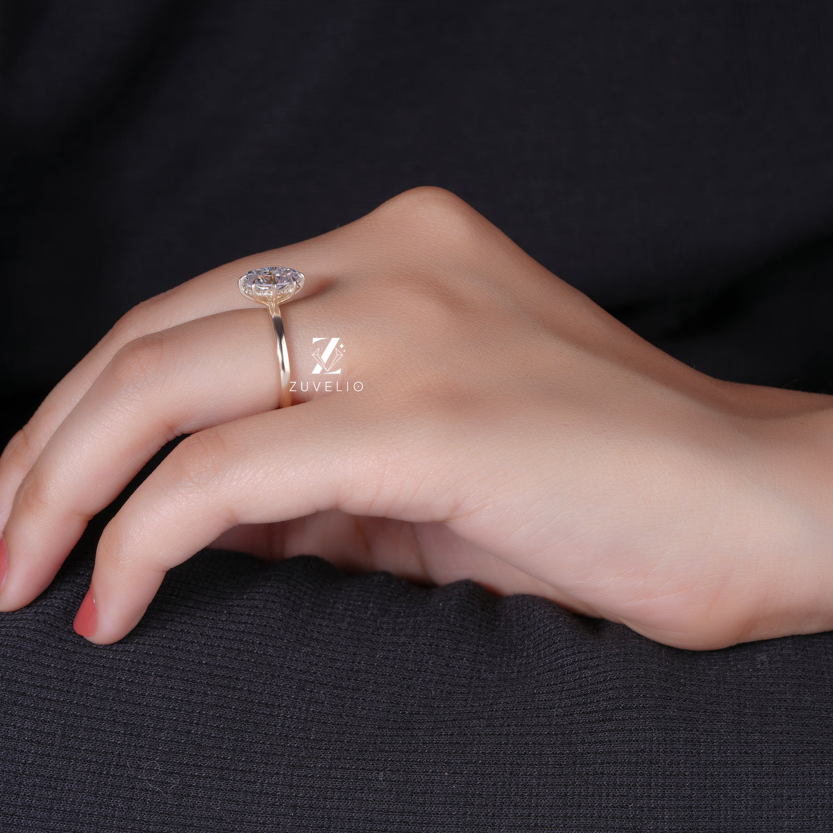 Oval Spiral Gallery Ring