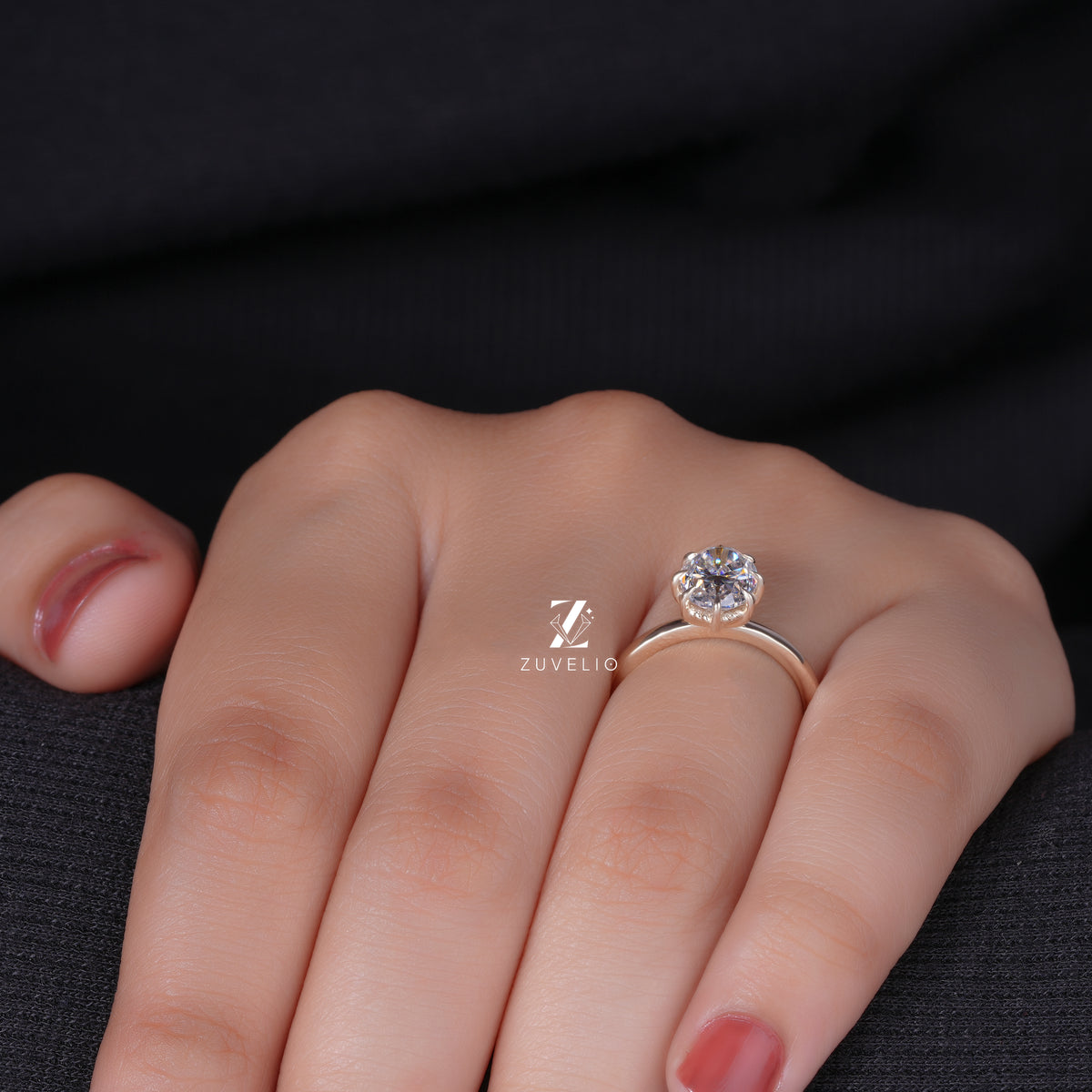 Oval Spiral Gallery Ring