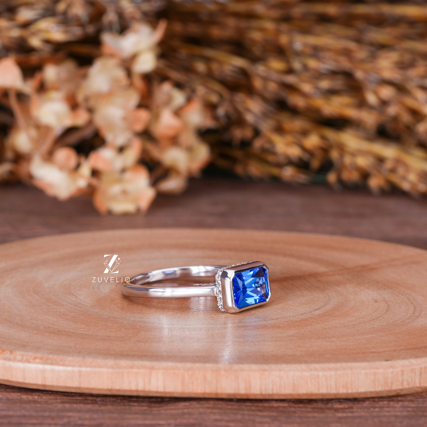 Blue Sapphire Solitaire Ring