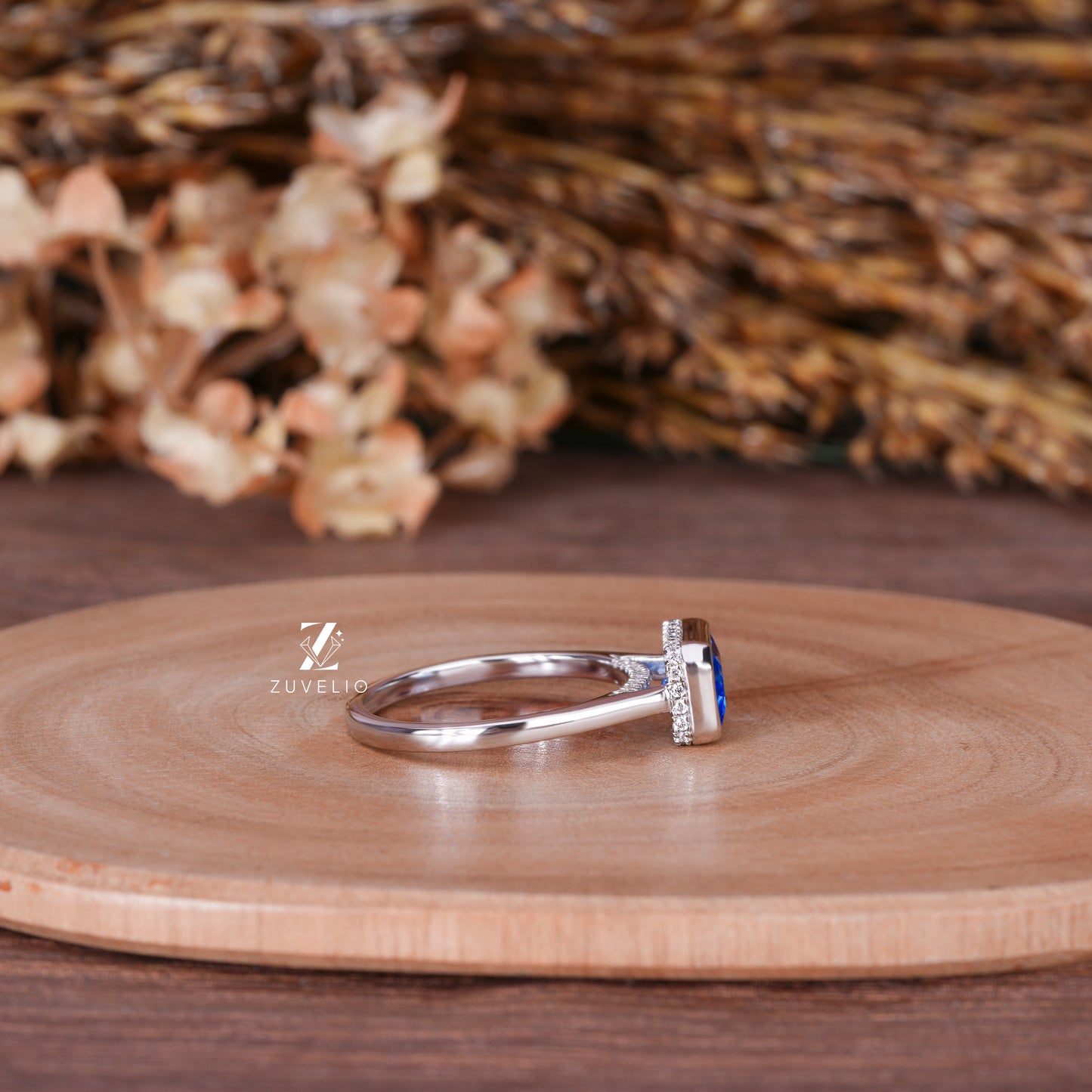 Blue Sapphire Solitaire Ring