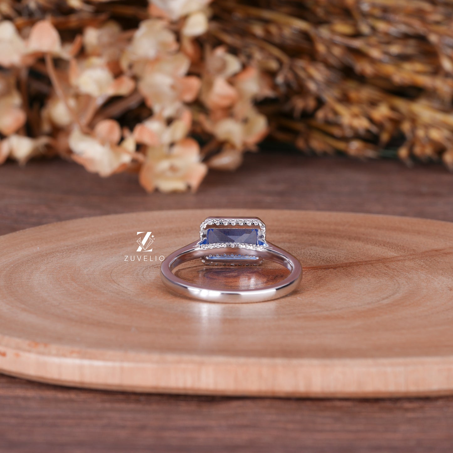 Blue Sapphire Solitaire Ring