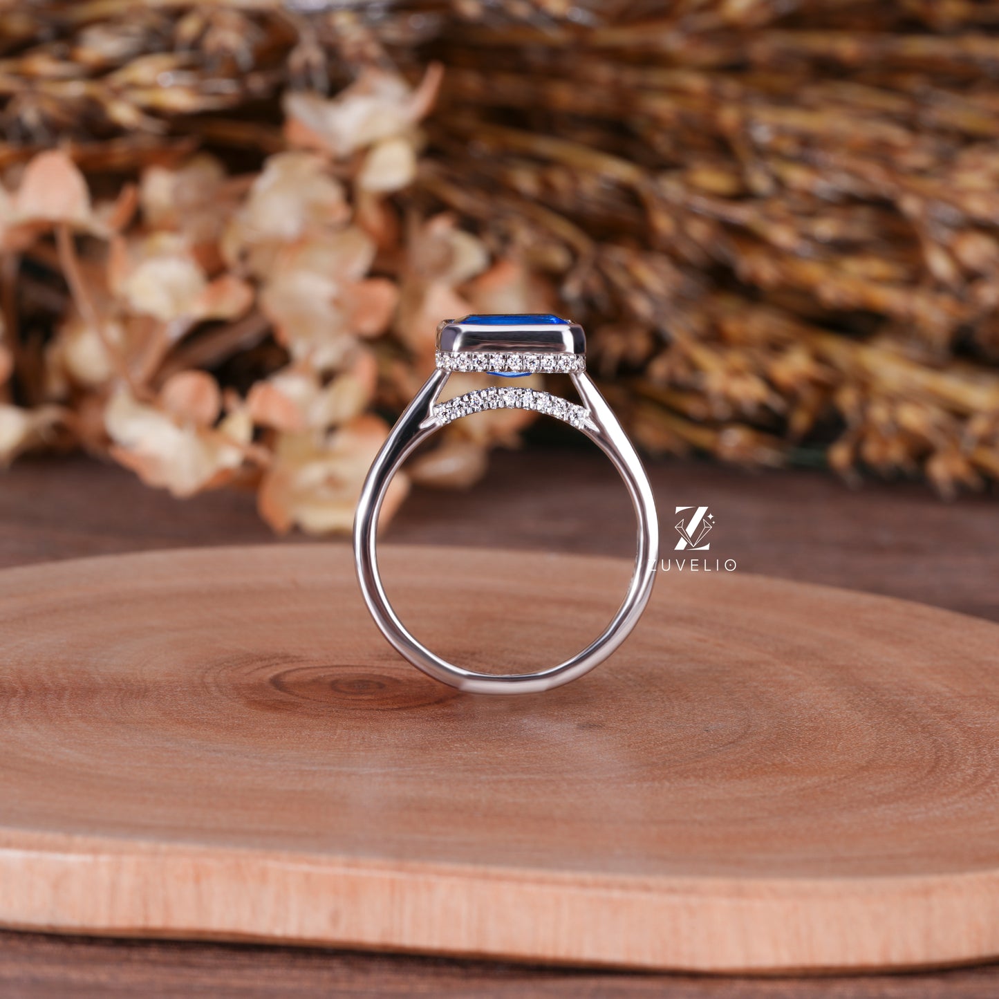 Blue Sapphire Solitaire Ring