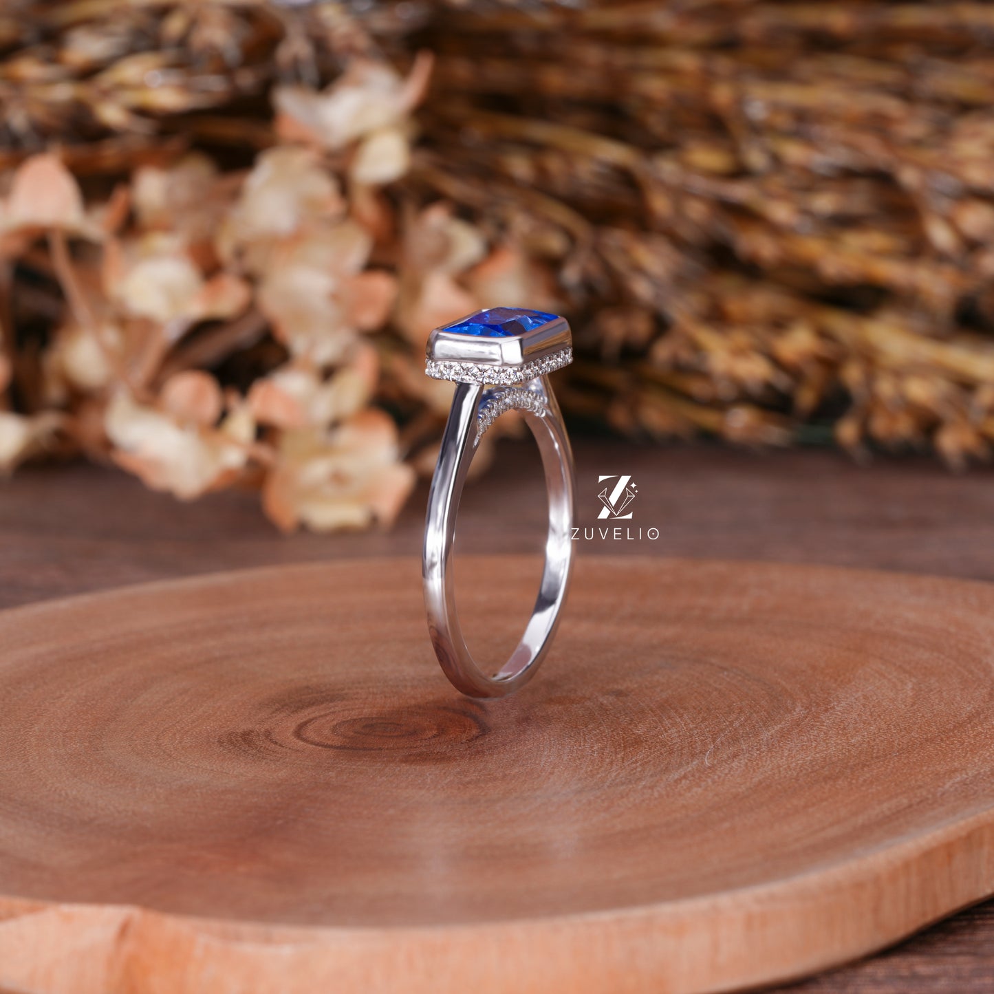 Blue Sapphire Solitaire Ring