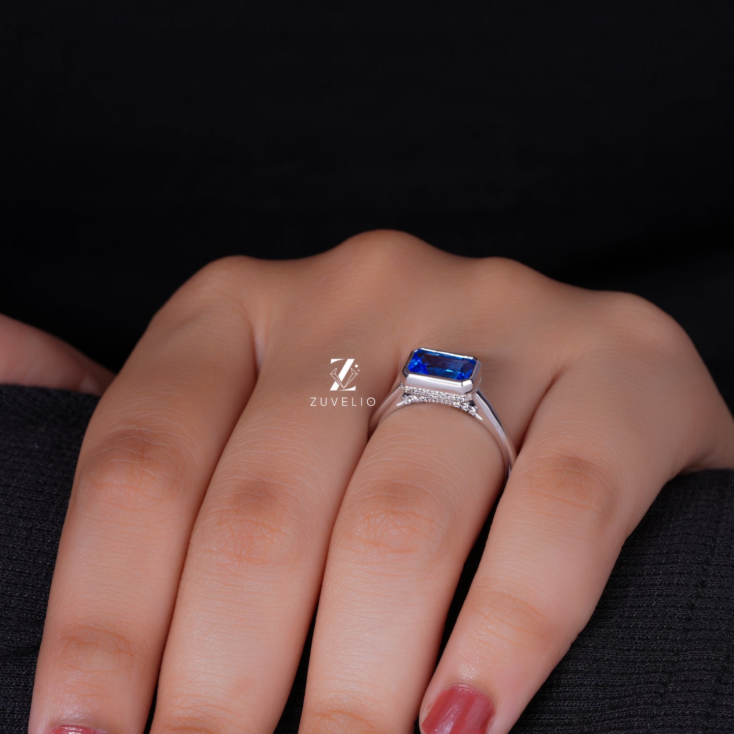 Blue Sapphire Solitaire Ring