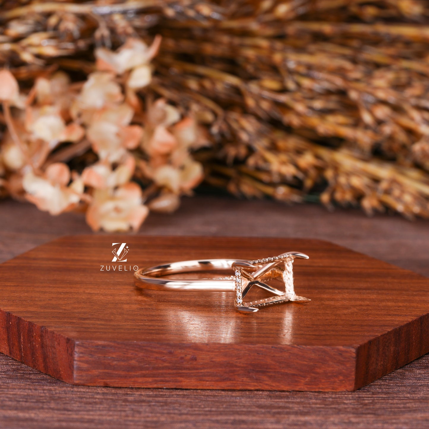 Designer Semi Mount Ring