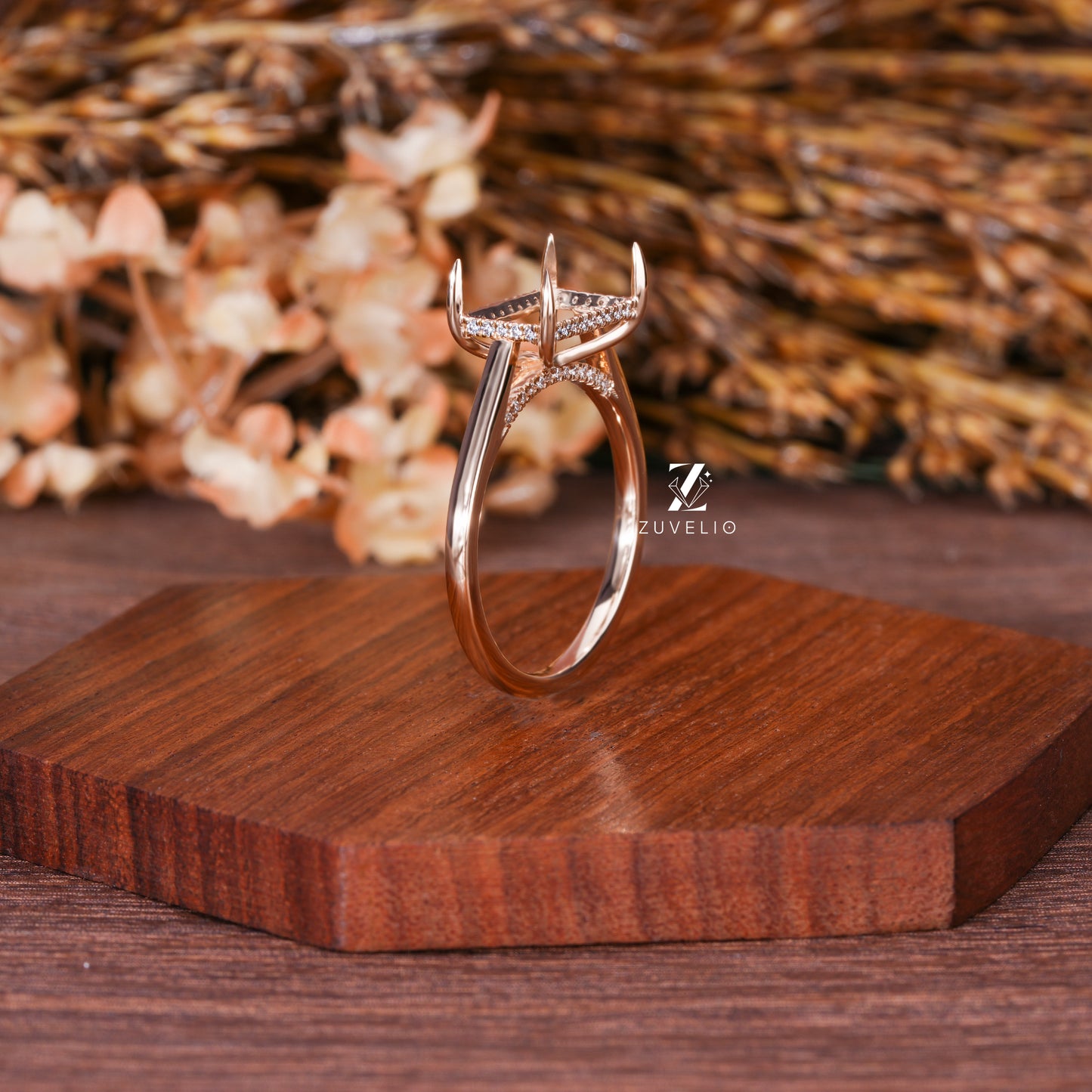 Designer Semi Mount Ring