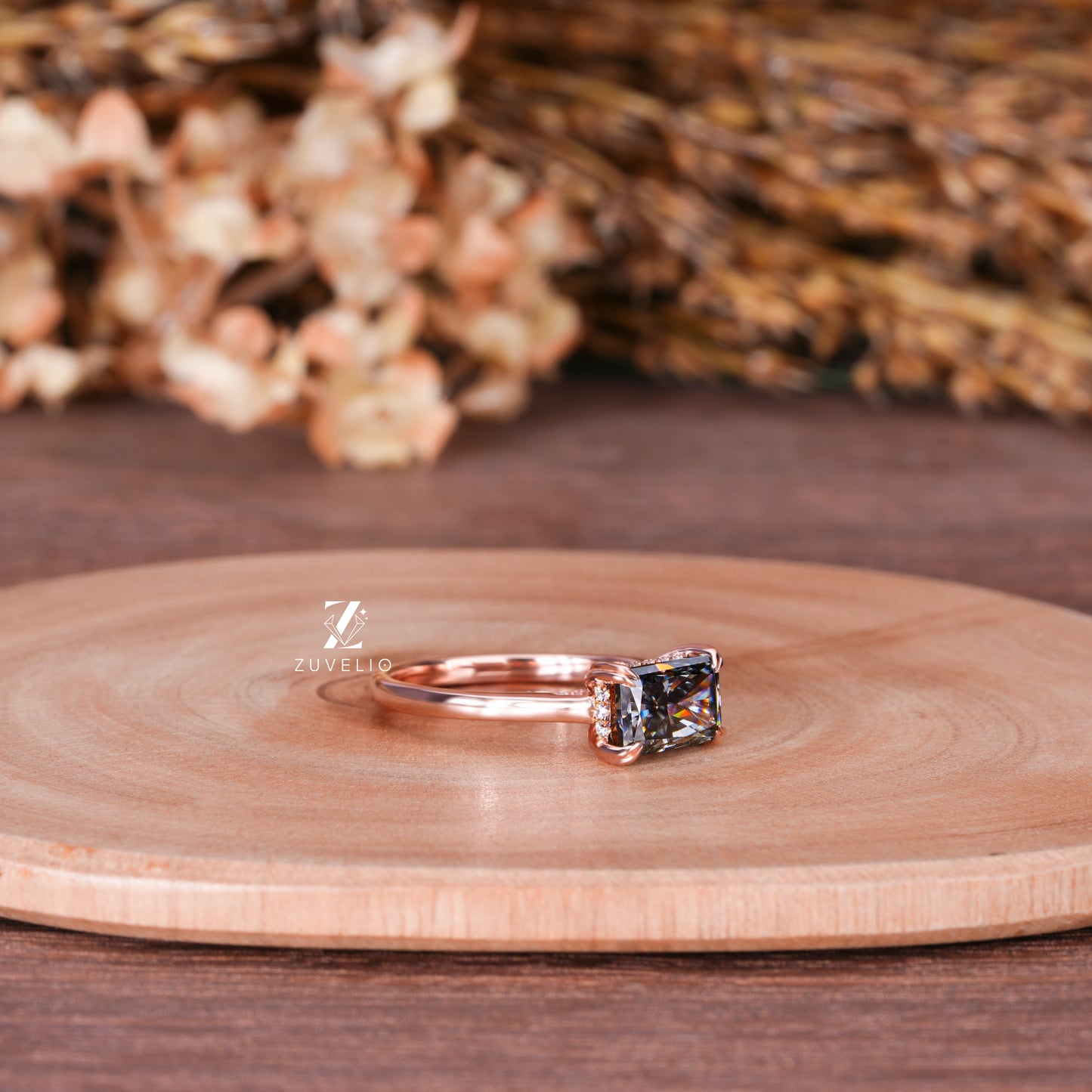 Radiant Hidden Halo Ring