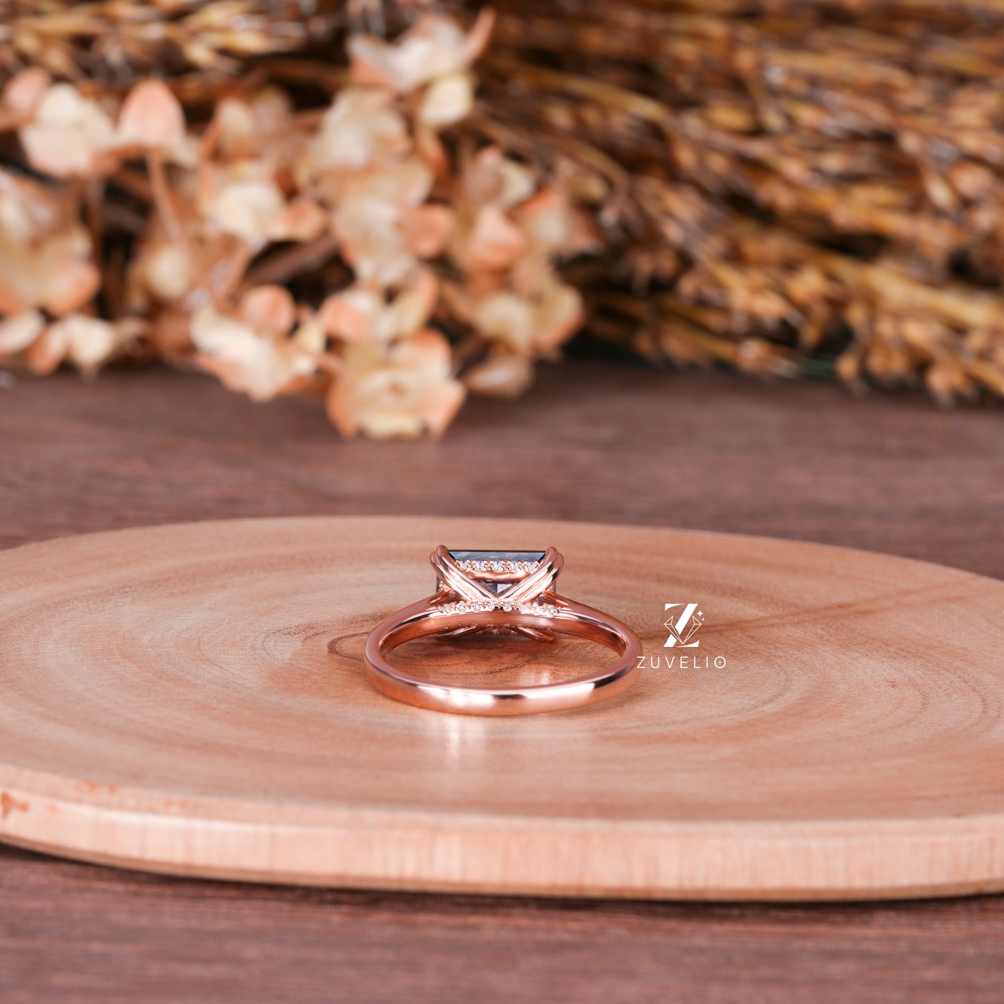 Radiant Hidden Halo Ring