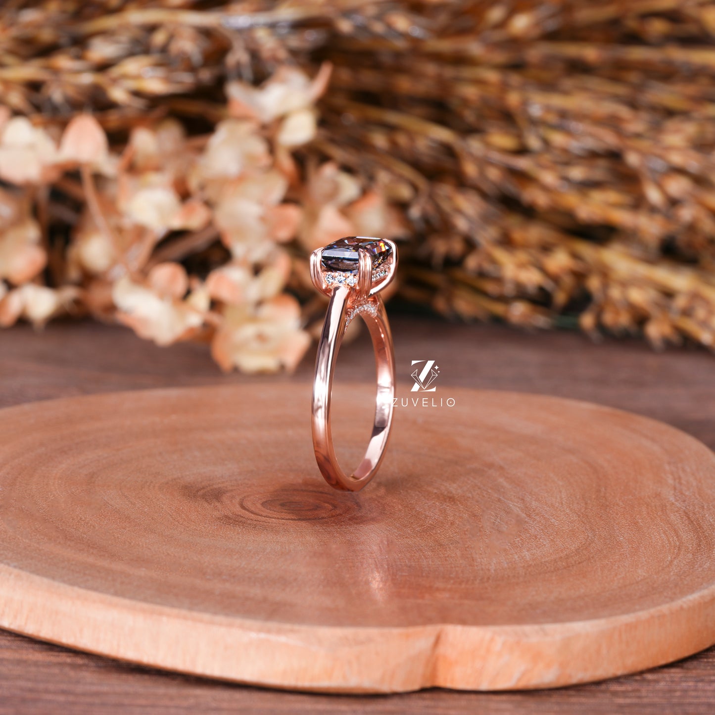 Radiant Hidden Halo Ring
