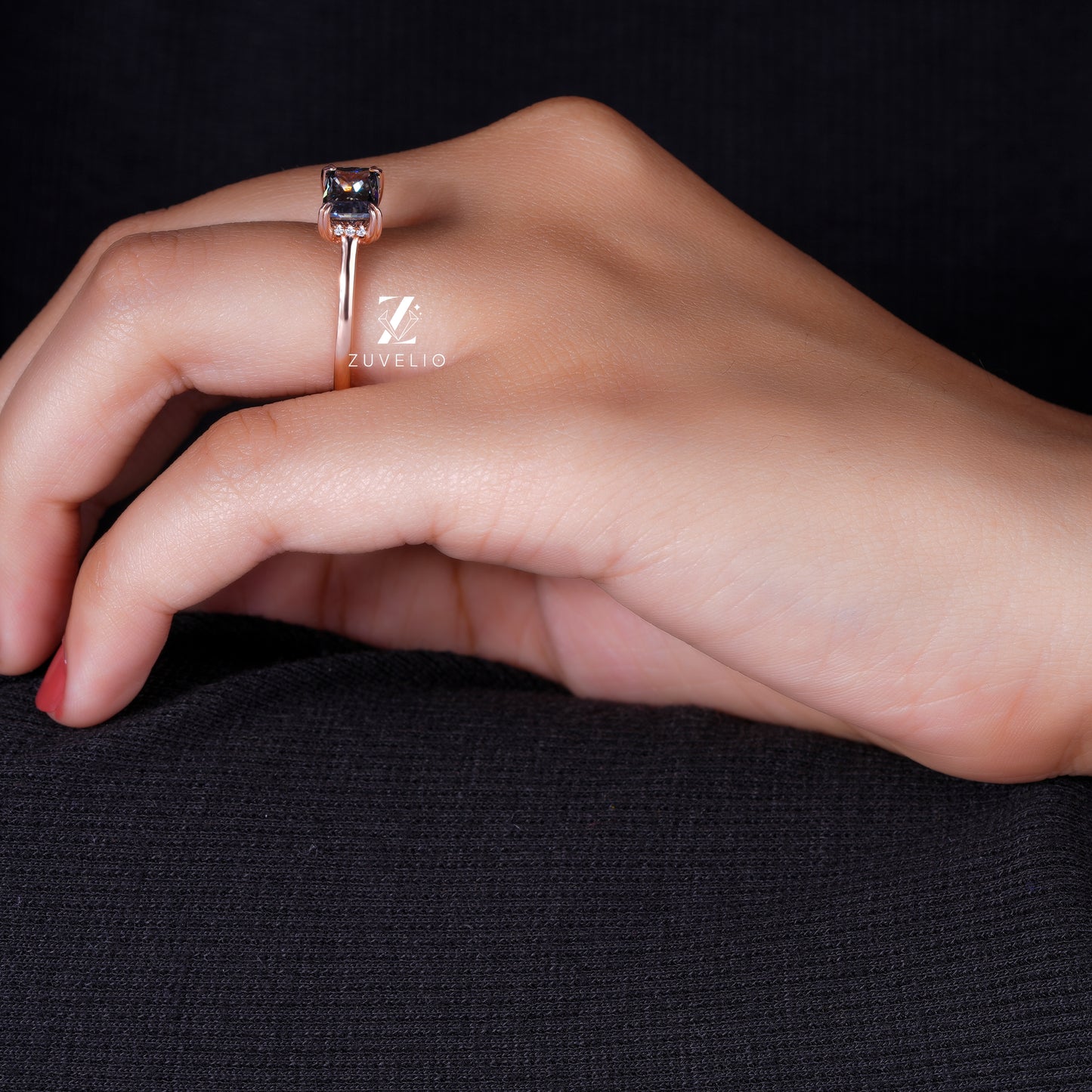 Radiant Hidden Halo Ring