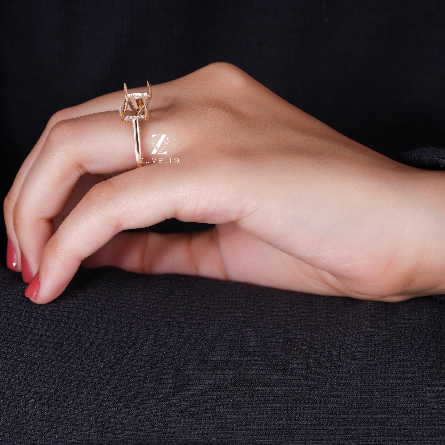 Designer Semi Mount Ring