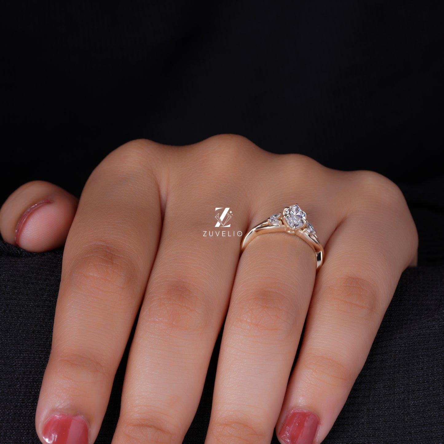 Marquise Criss Cross Ring
