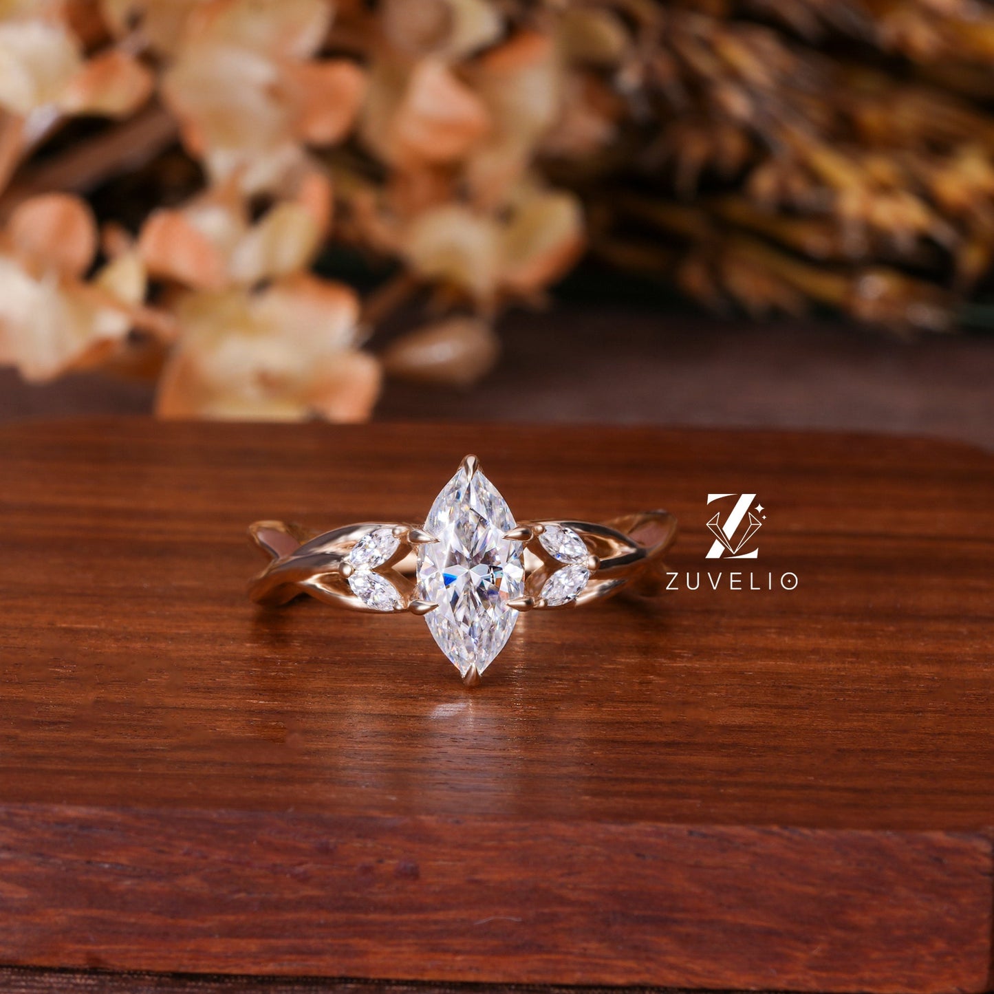 Marquise Criss Cross Ring