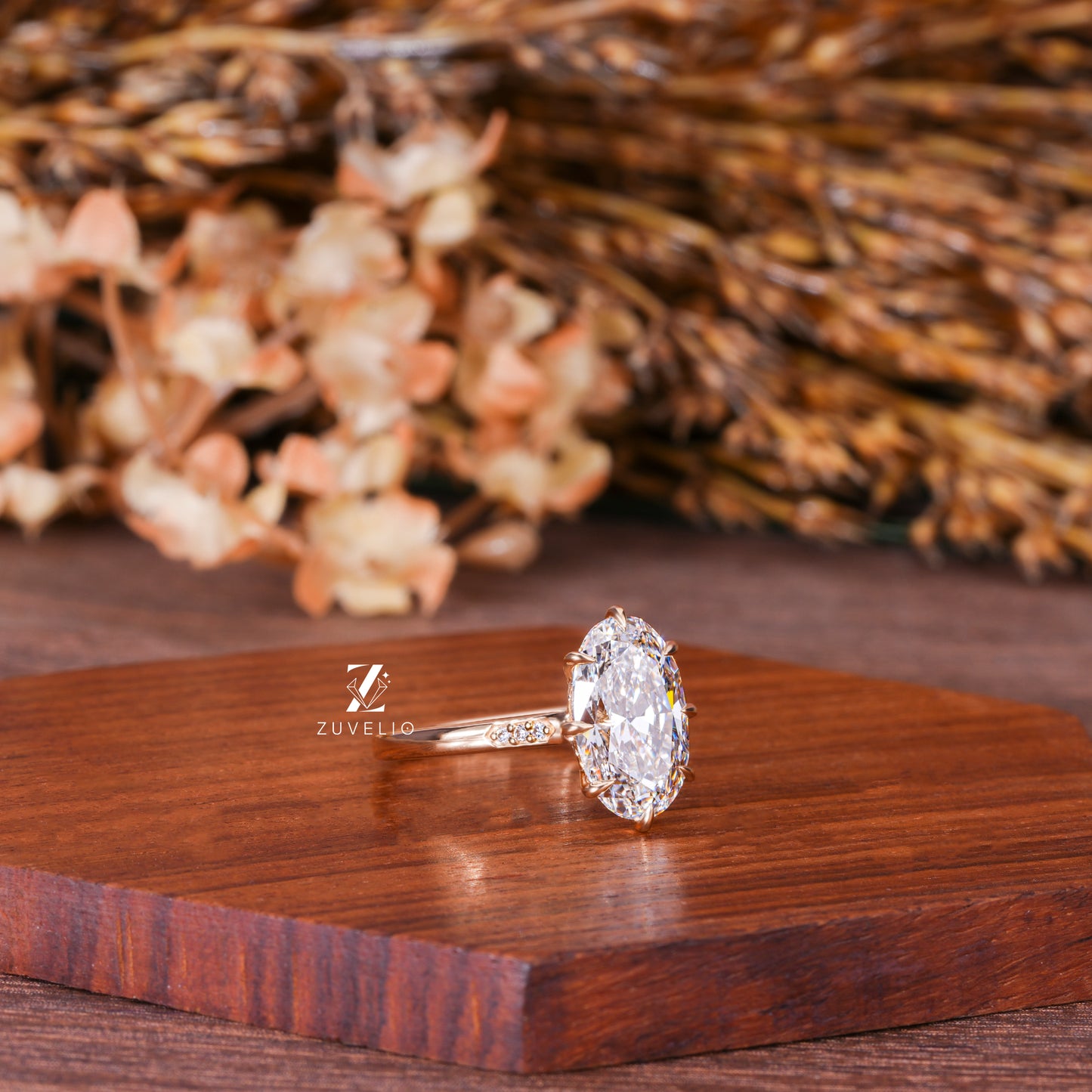 Vintage Oval Diamond Ring