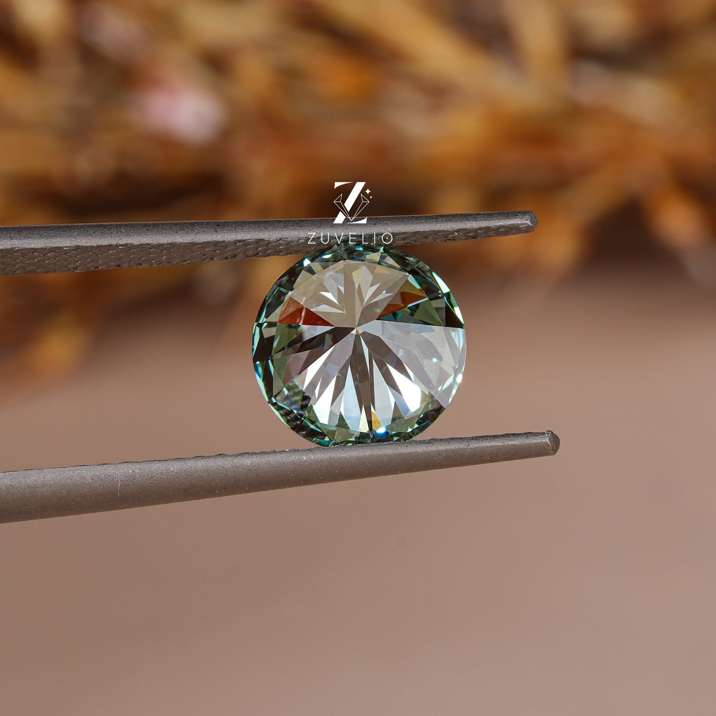 3.32 Ct Vivid Blue Green Lab Diamond - Zuvelio.com