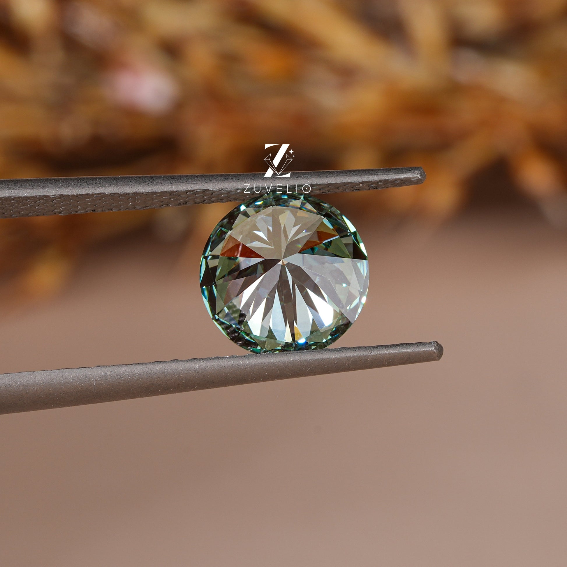 3.32 Ct Vivid Blue Green Lab Diamond - Zuvelio.com