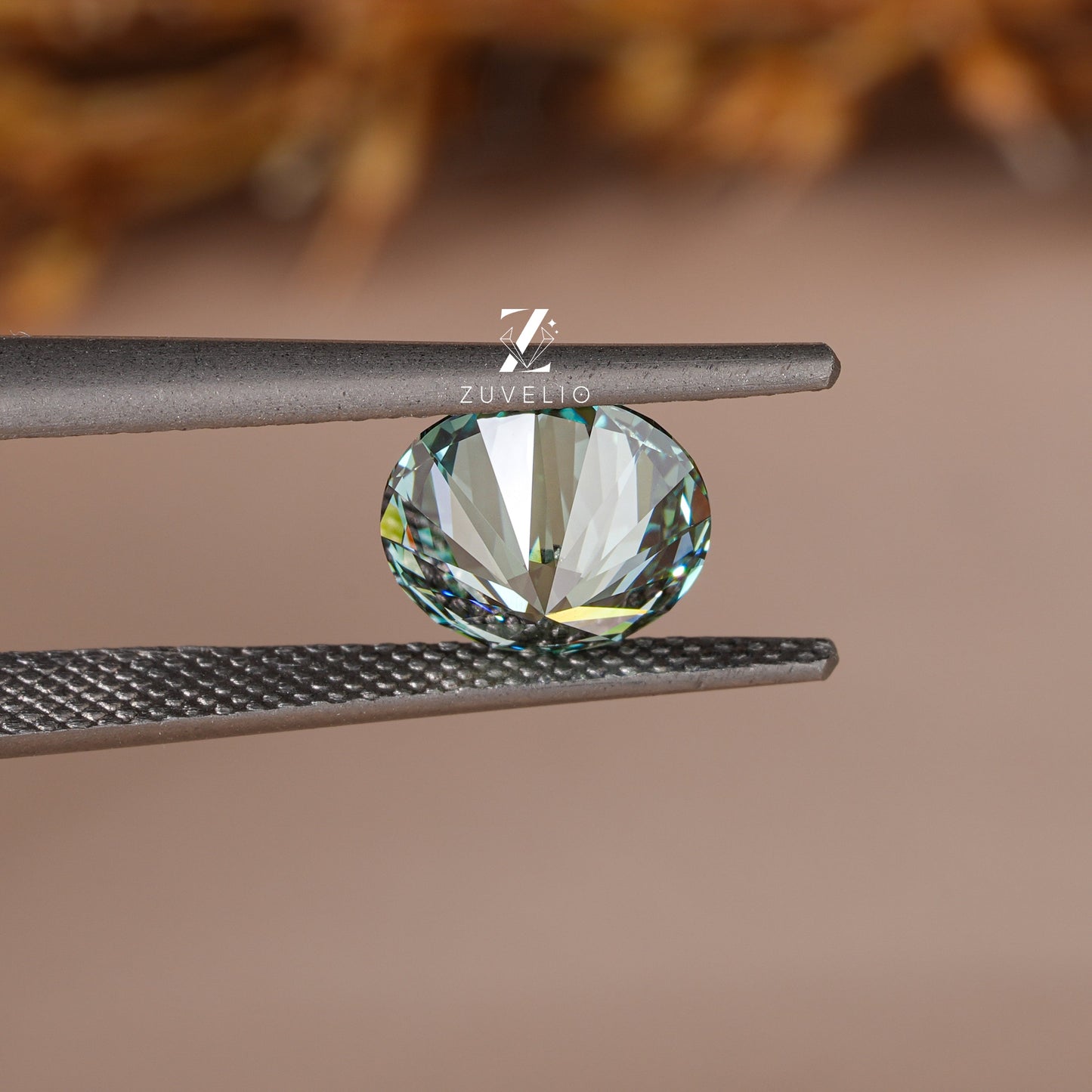 3.32 Ct Vivid Blue Green Lab Diamond - Zuvelio.com
