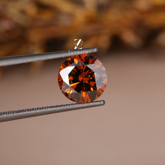 3.09 Ct Orange Brown Lab Diamond - Zuvelio.com