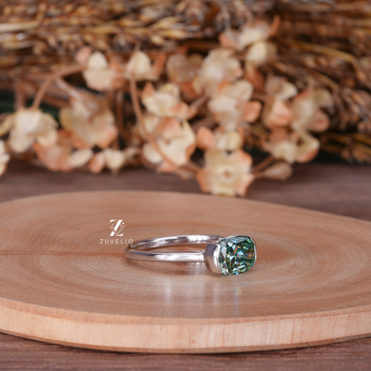 East West Cushion Ring
