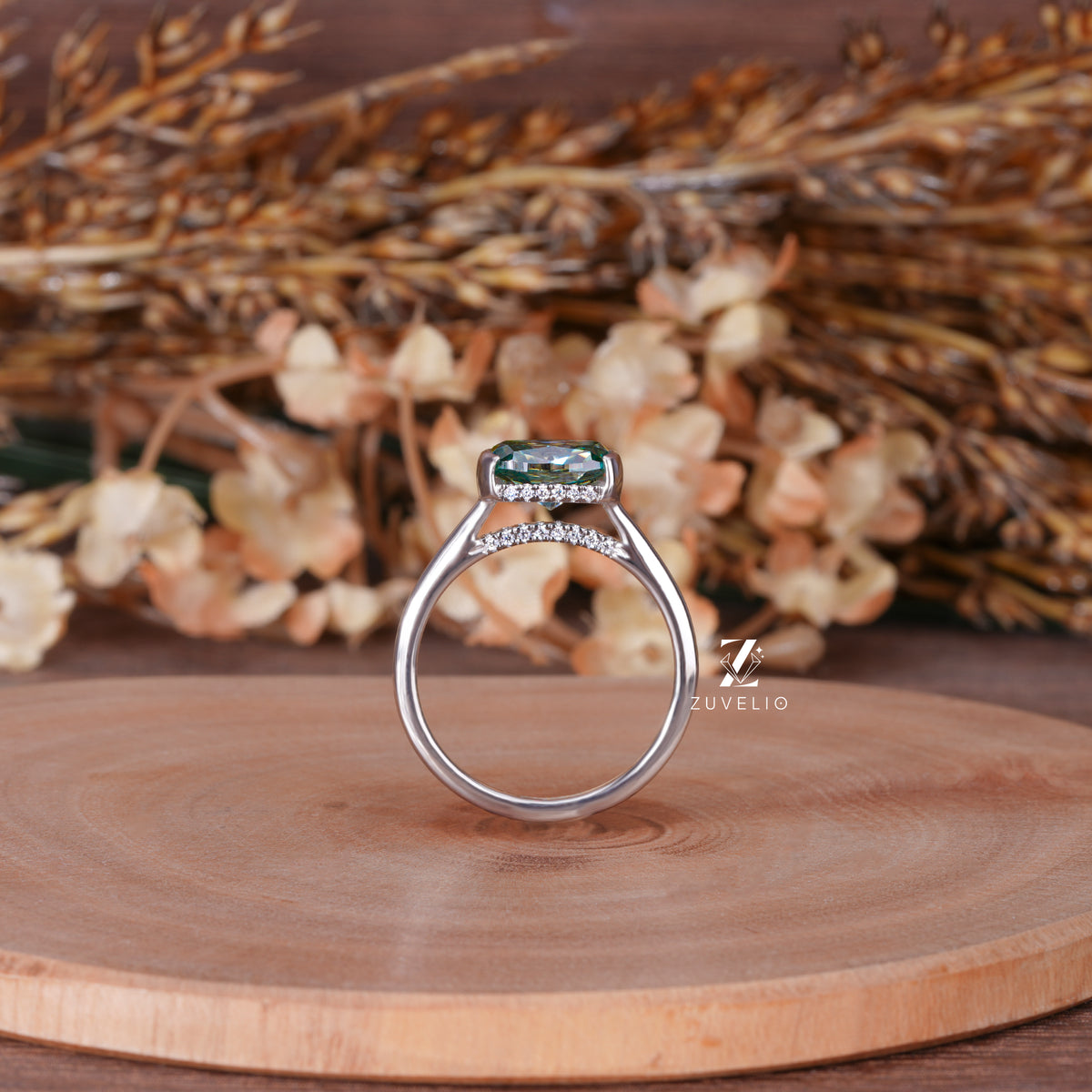 East West Cushion Ring