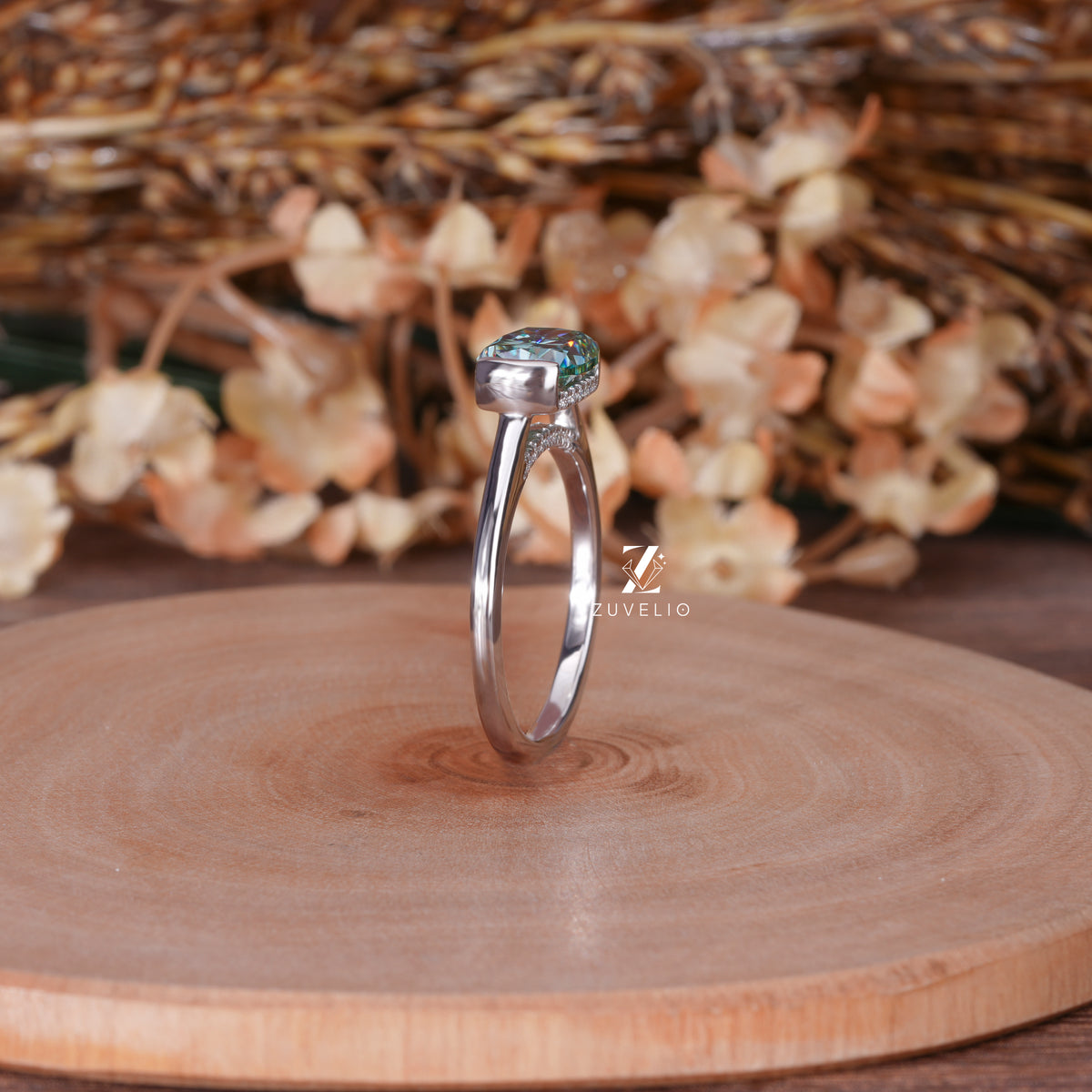 East West Cushion Ring