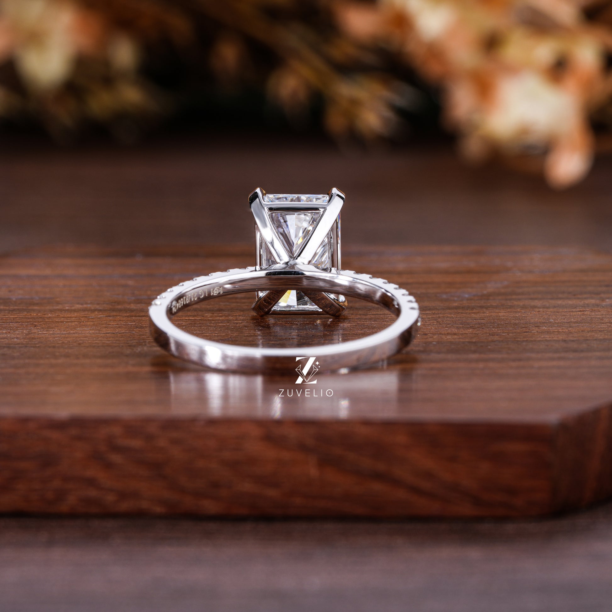 White Gold Radiant Ring
