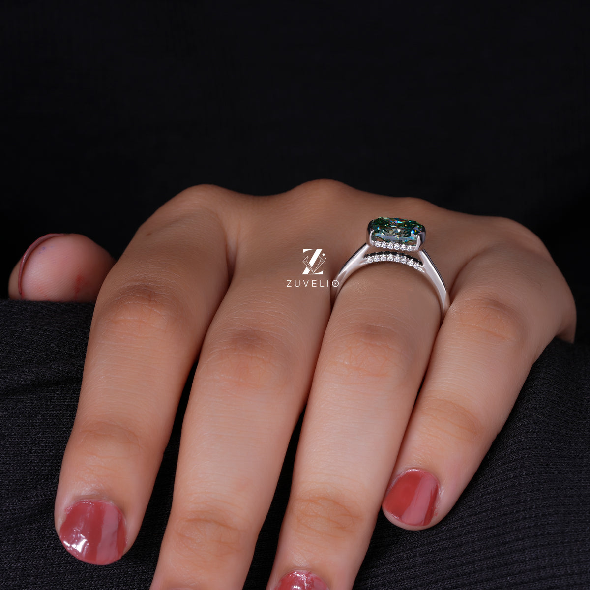 East West Cushion Ring