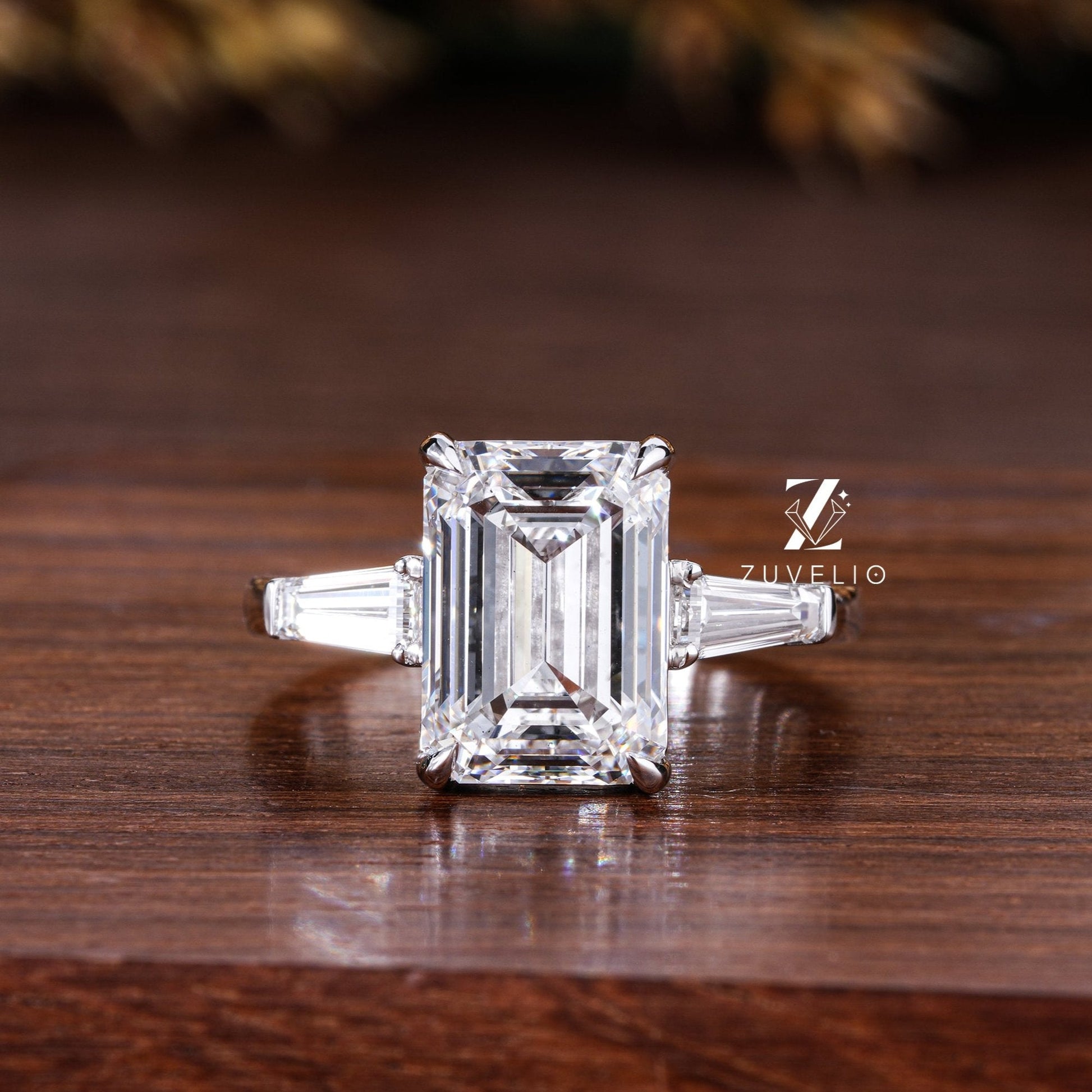 Emerald Cut Lab Diamond Ring - Zuvelio.com
