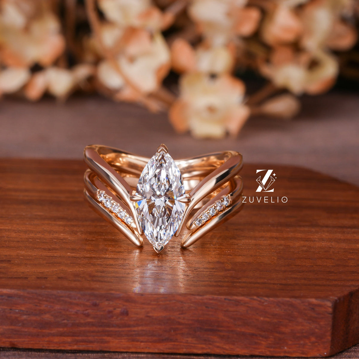 Marquise Diamond Bridal Set