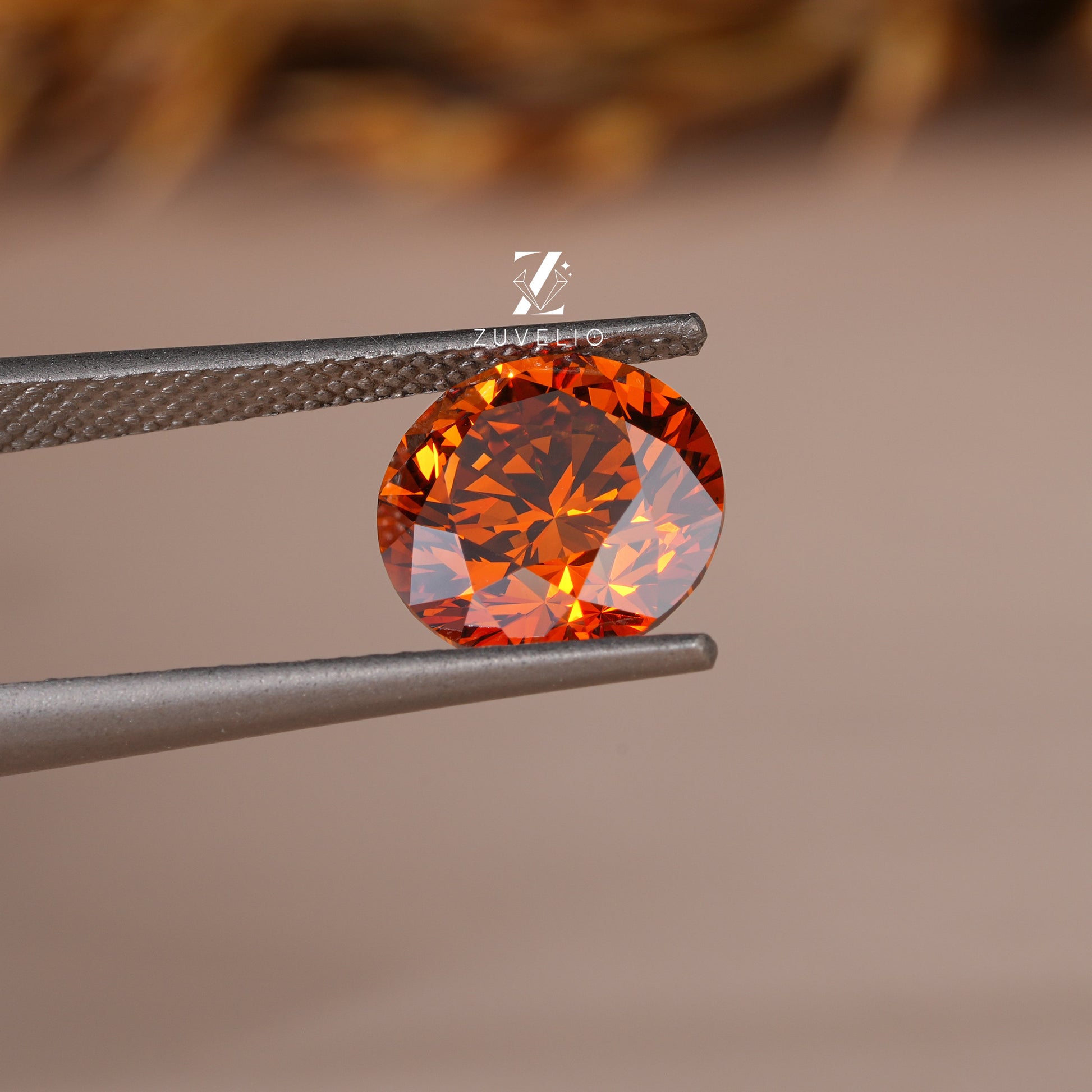 2.05 Ct Brown Orange Lab Diamond - Zuvelio.com