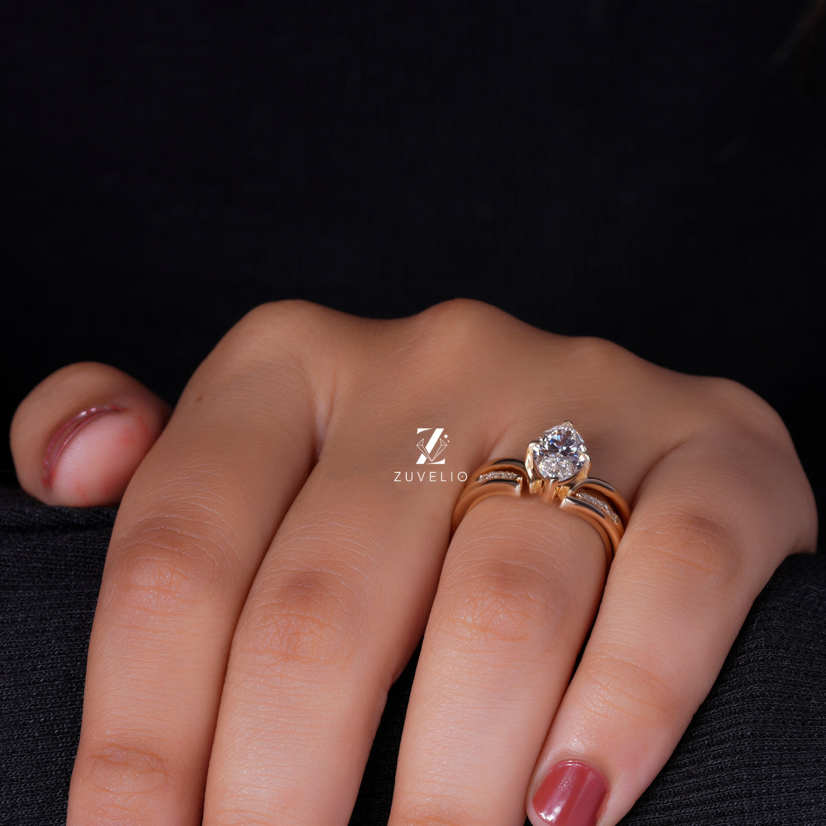 Marquise Diamond Bridal Set