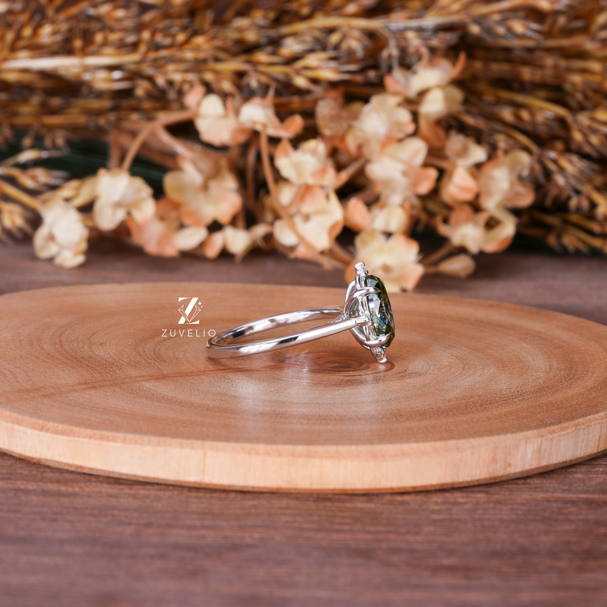 Vintage Oval Moissanite Ring