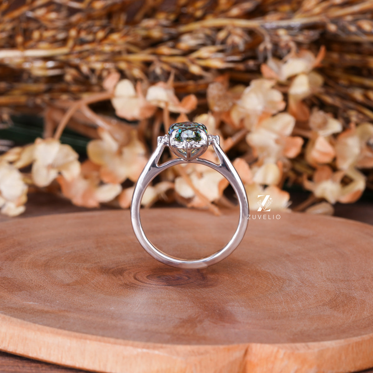 Vintage Oval Moissanite Ring