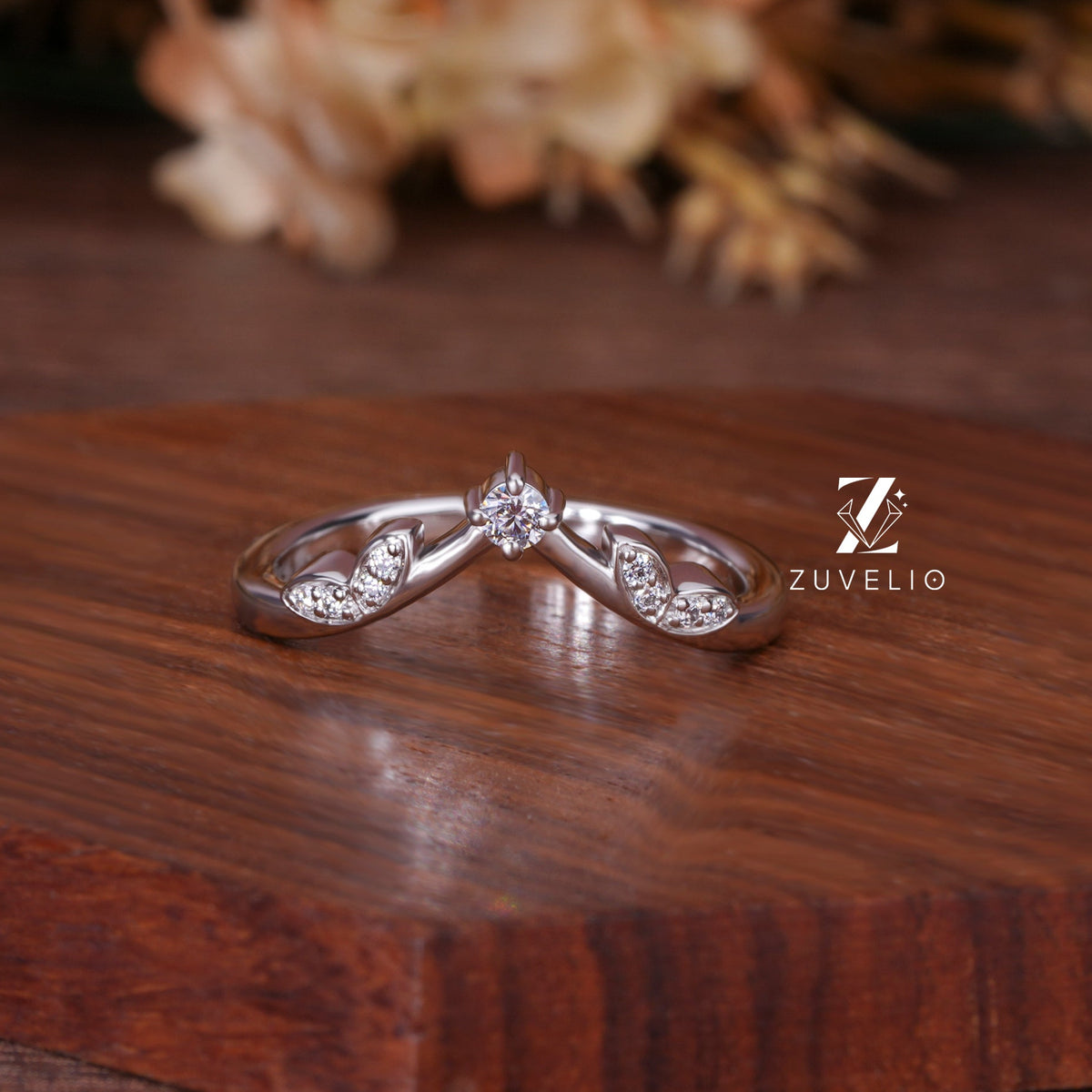 Nature Inspired Moissanite Band