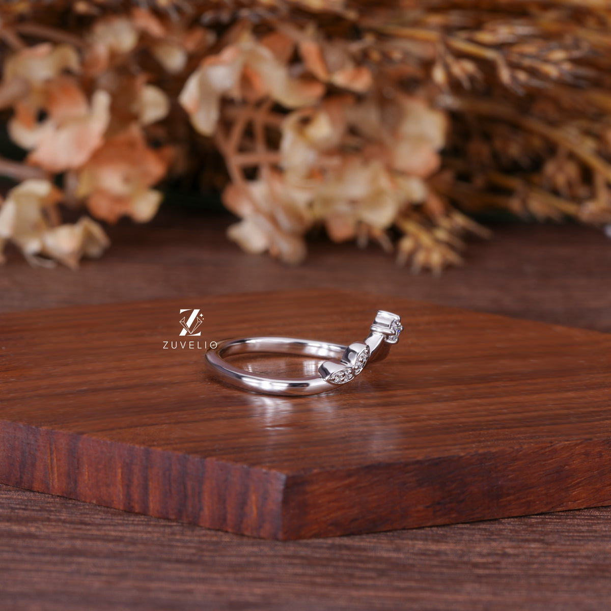 Nature Inspired Moissanite Band