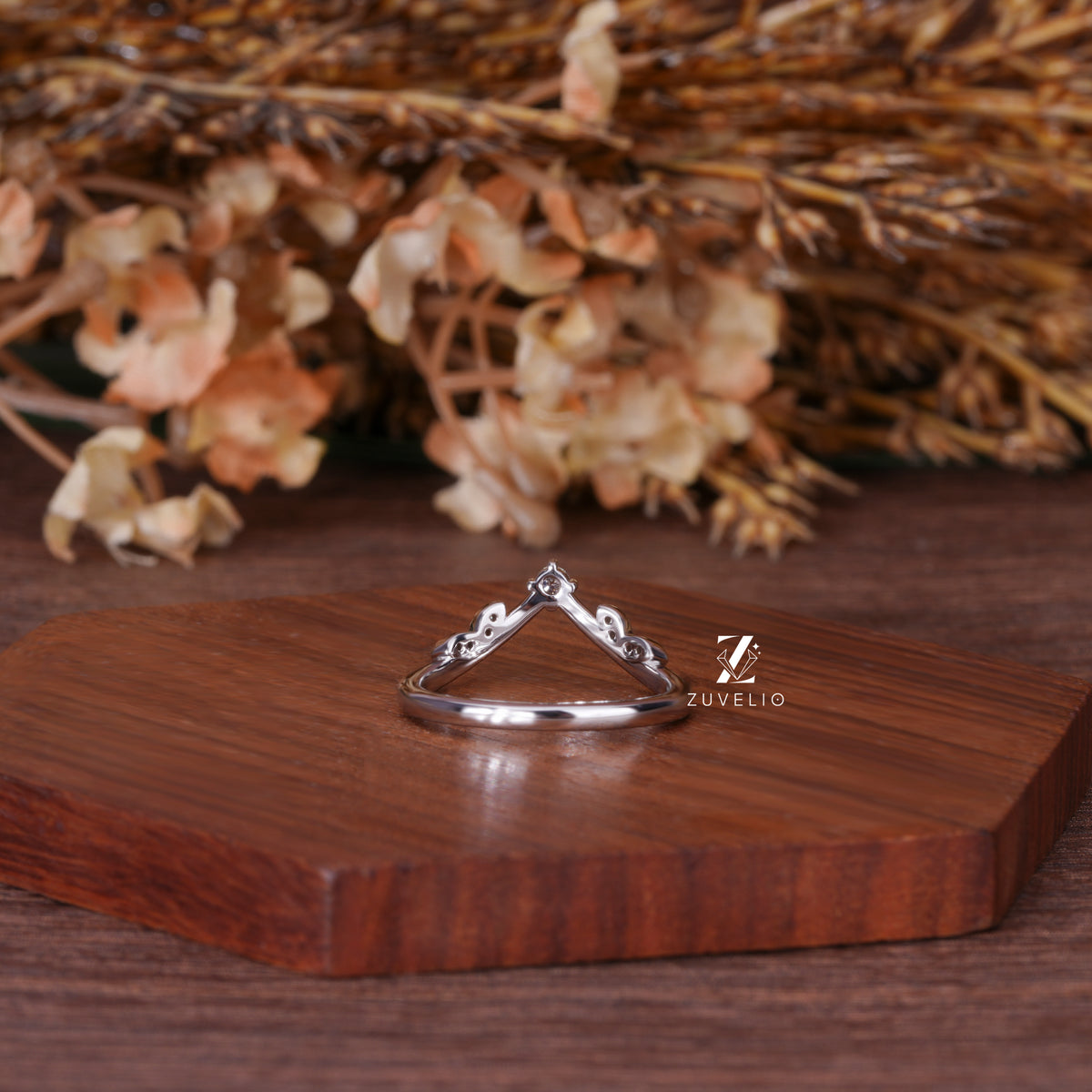 Nature Inspired Moissanite Band
