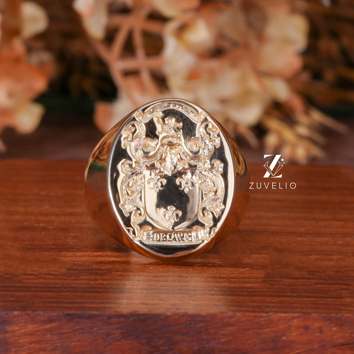 Men's Engraved Signet Ring