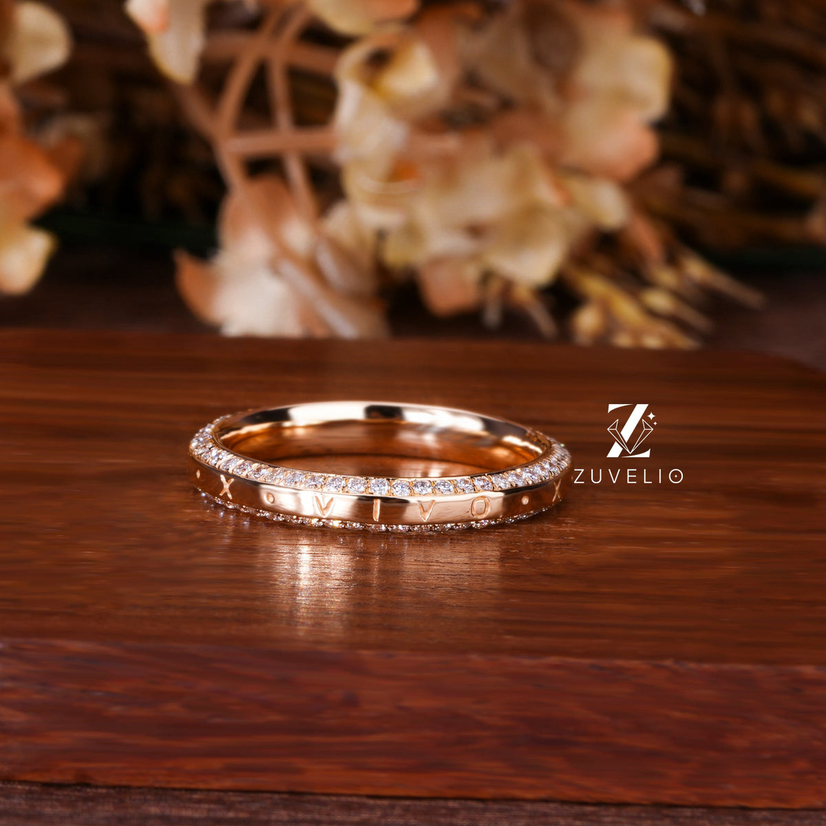 Personalized Diamond Wedding Band