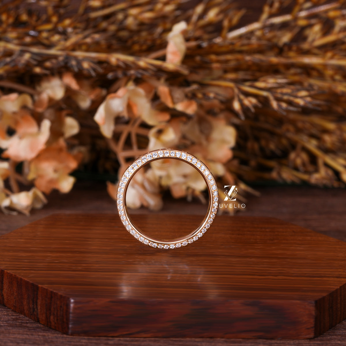 Personalized Diamond Wedding Band