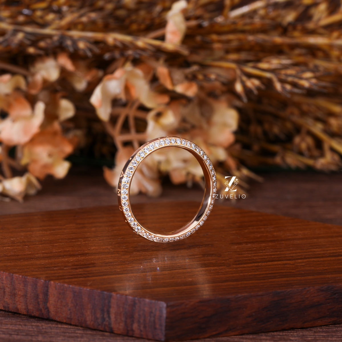 Personalized Diamond Wedding Band