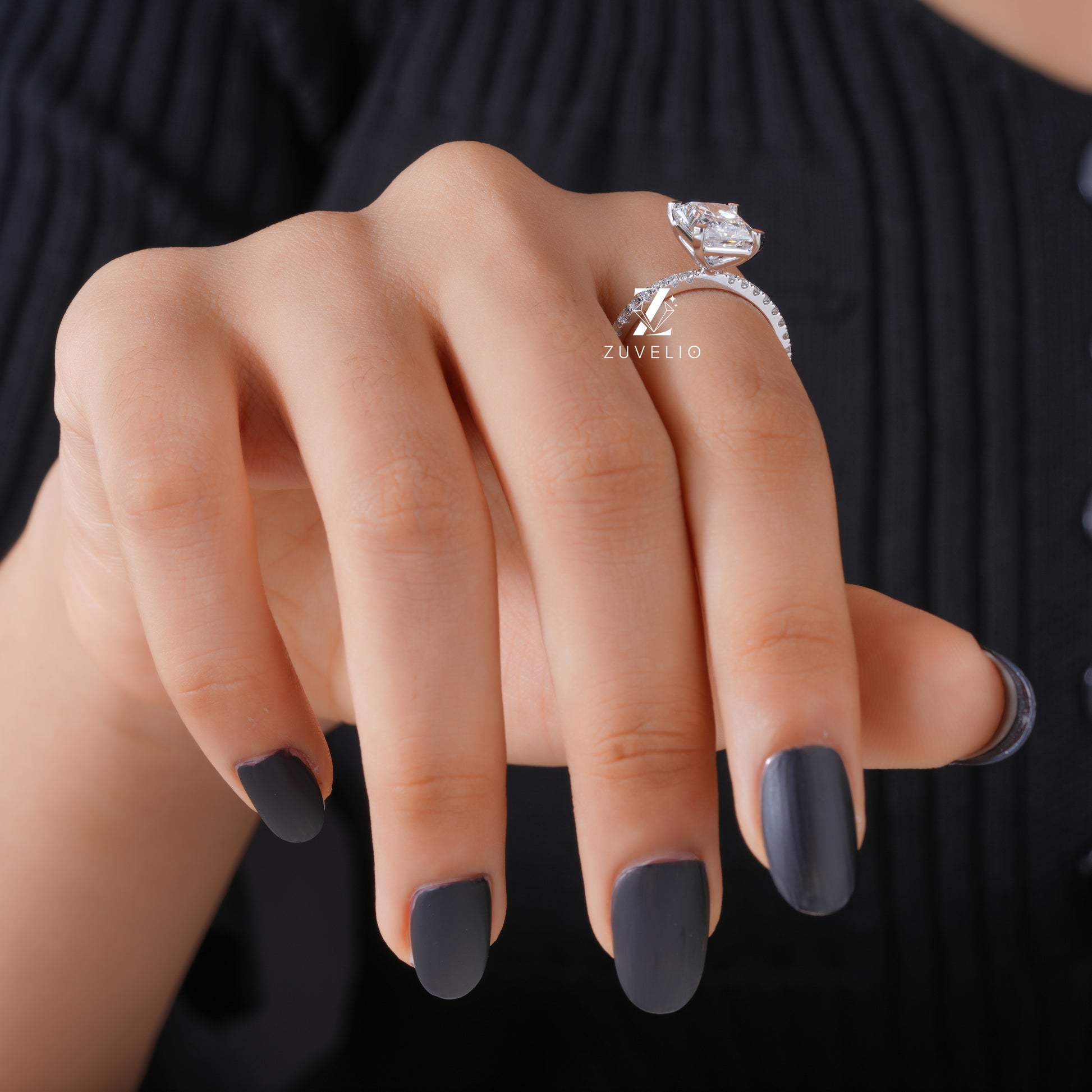 Radiant Cut Lab Grown Diamond Ring