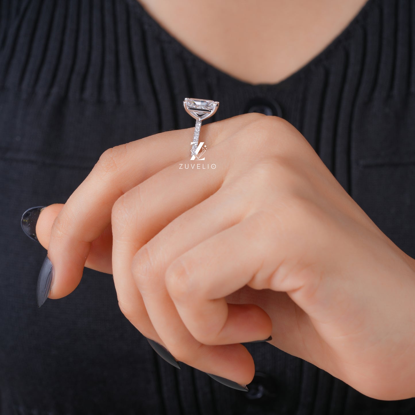 White Gold Lab Grown Diamond Ring