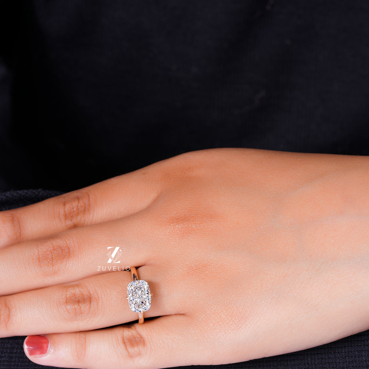 East West Cushion Diamond