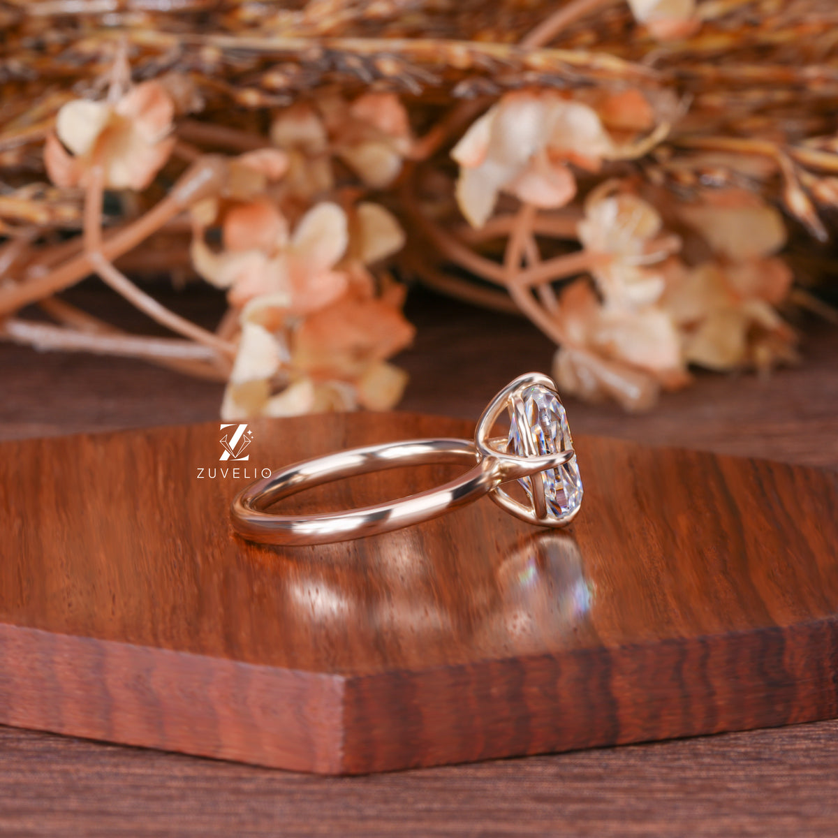 Designer Cushion Moissanite Ring