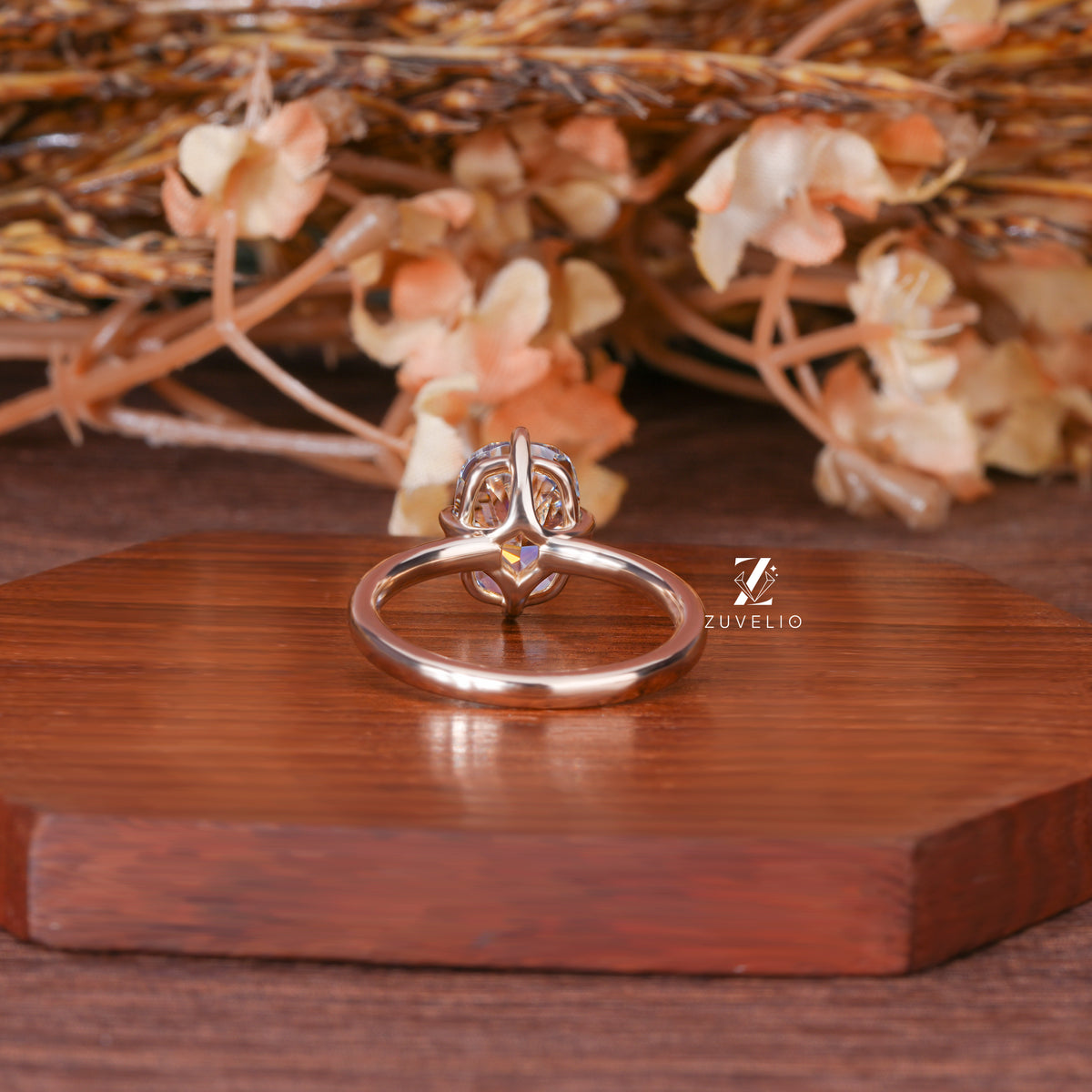 Designer Cushion Moissanite Ring