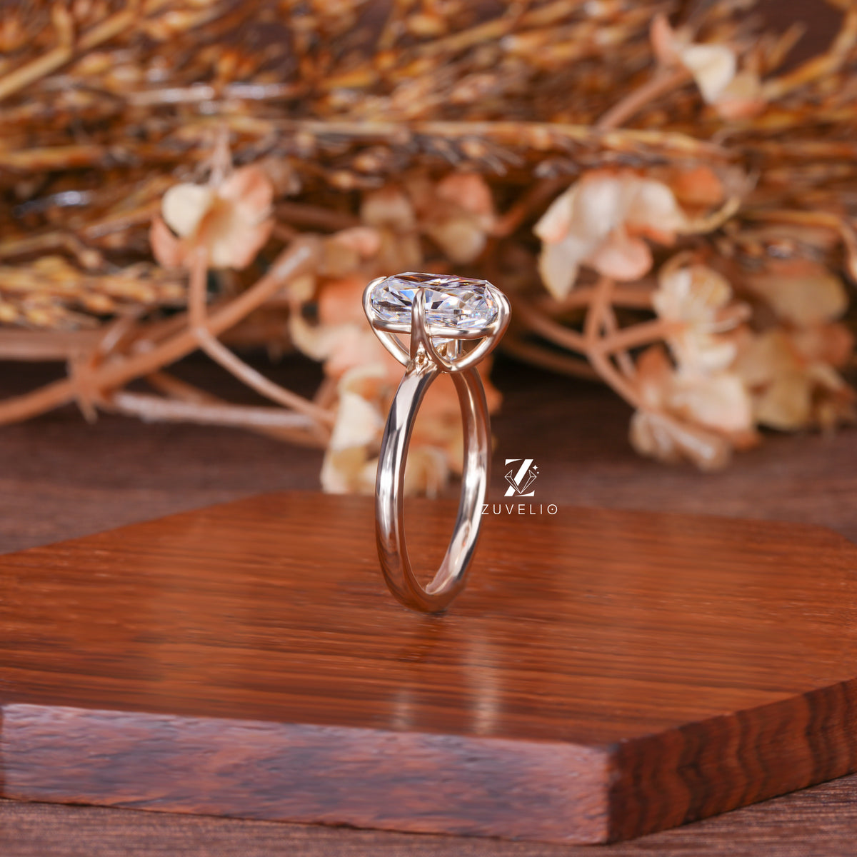 Designer Cushion Moissanite Ring
