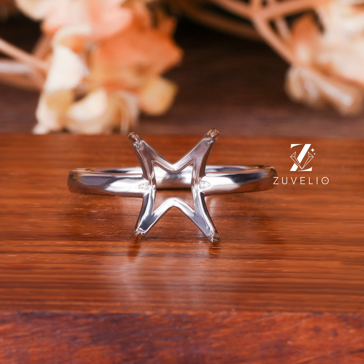 Cushion Solitaire Mount Ring