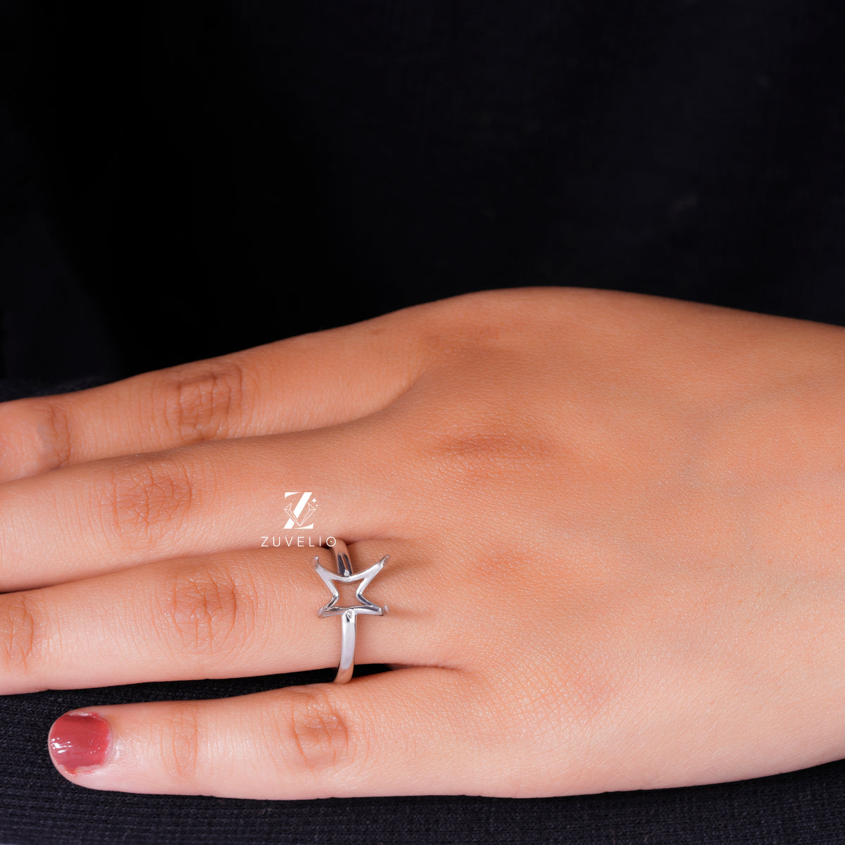 Cushion Solitaire Mount Ring