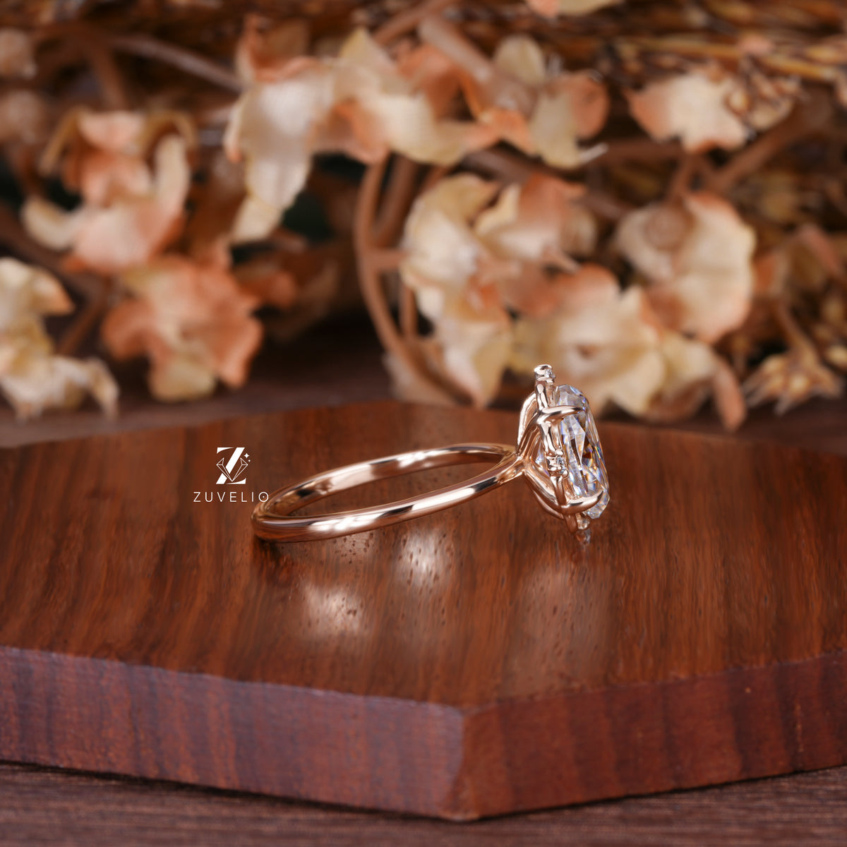 Vintage Moissanite Halo Ring